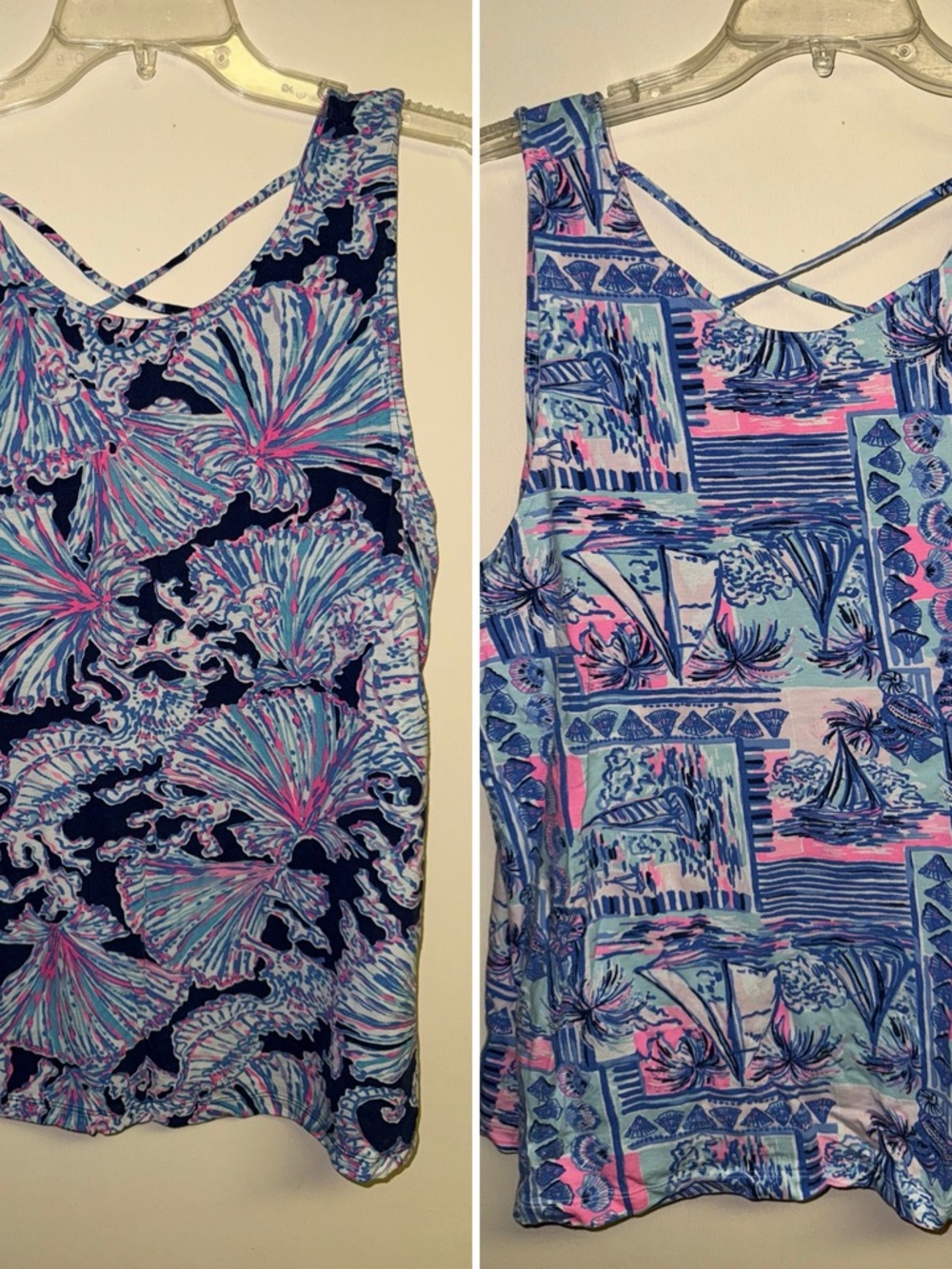 BUNDLE: set of 2 XL Lilly Pulitzer Kristen tank tops